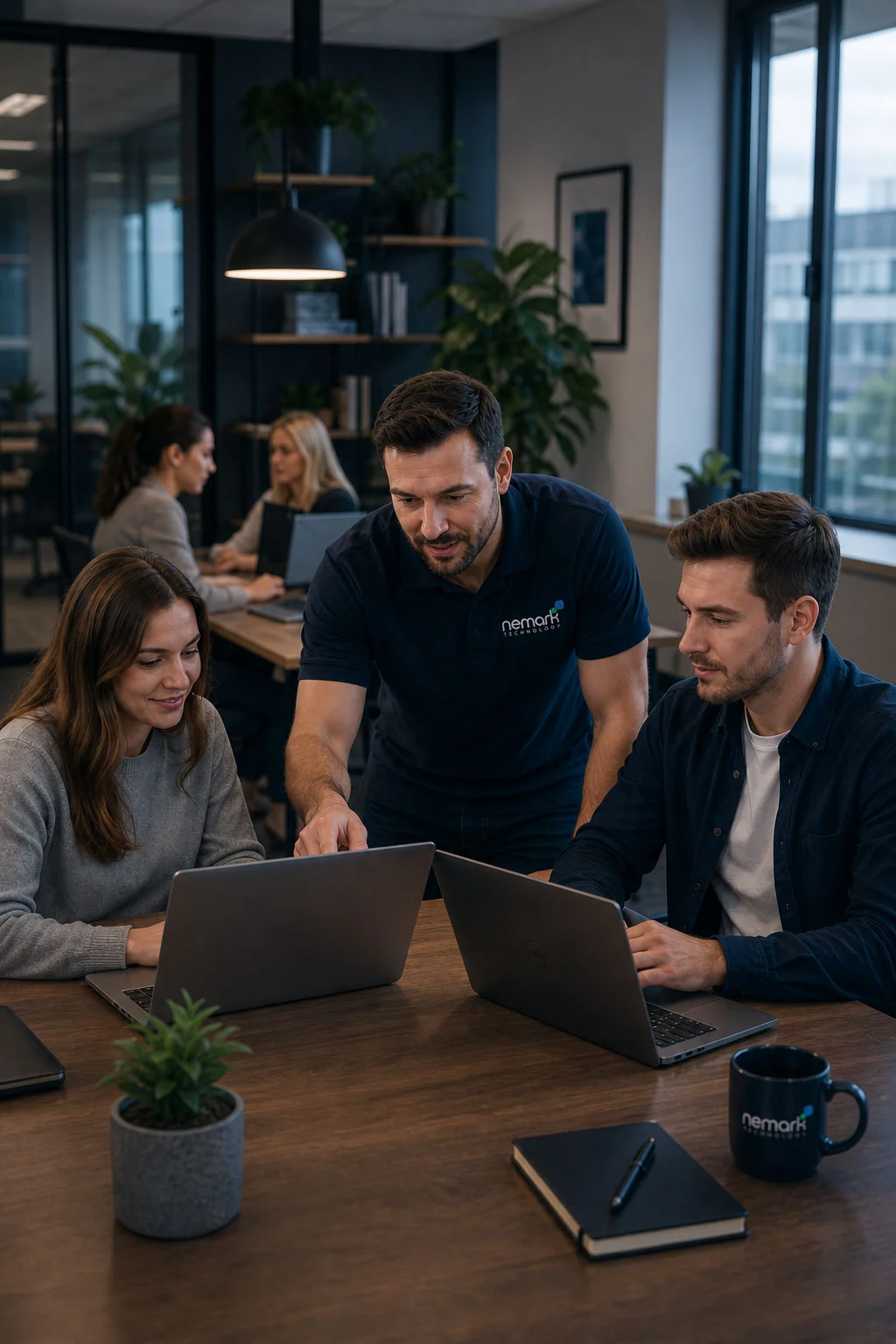 Cyber security support for small and growing businesses in a modern office environment