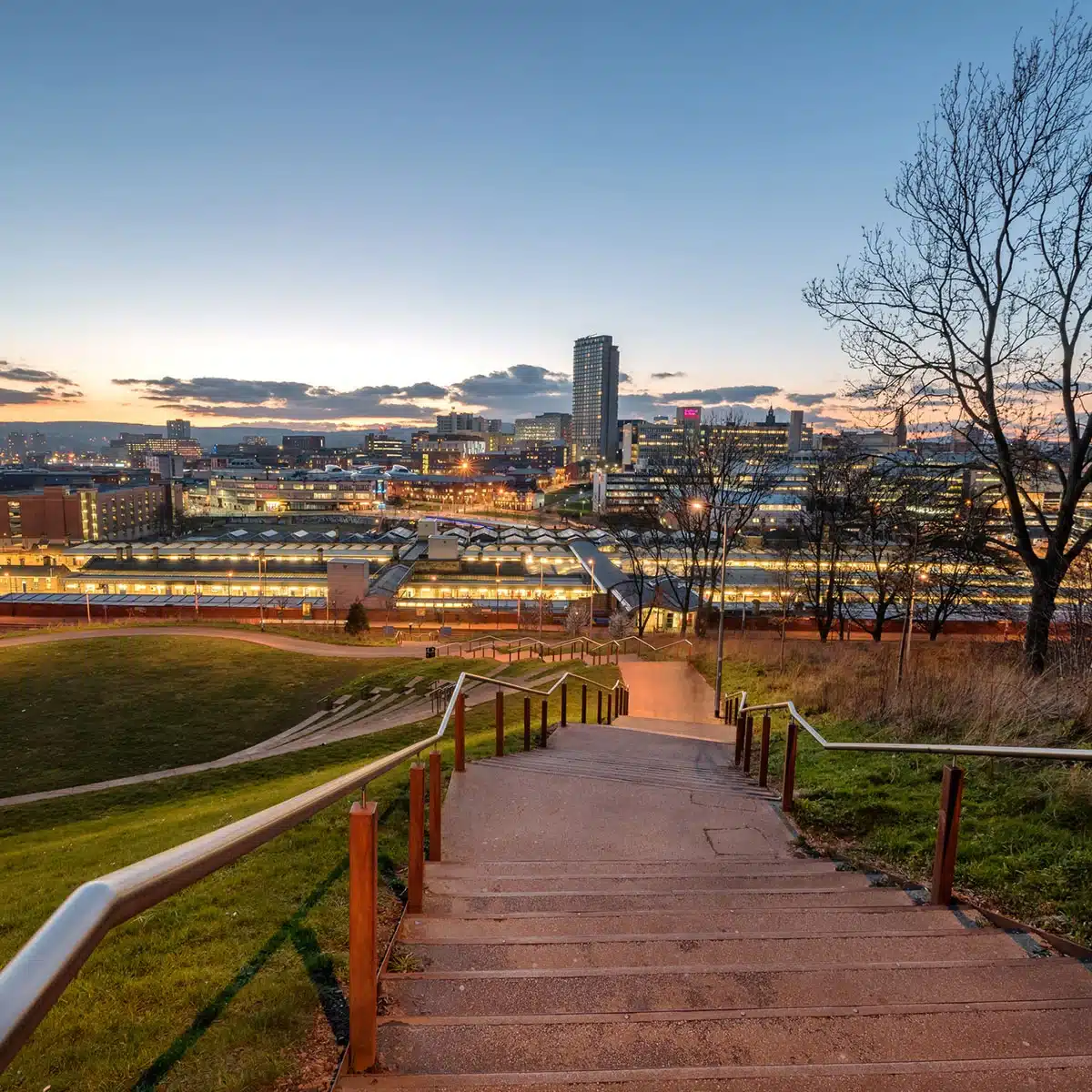 View across Sheffield city centre representing business IT support across Sheffield and South Yorkshire.